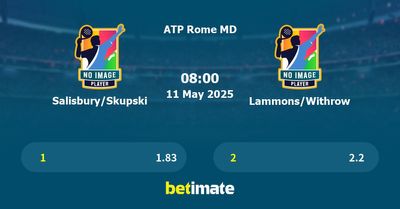 Salisbury/Skupski vs Lammons/Withrow Prediction, Tennis Odds & Betting Tips 11/05/2025