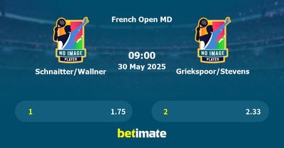 Schnaitter/Wallner vs Griekspoor/Stevens Prediction, Tennis Odds & Betting Tips 30/05/2025