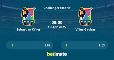 Sebastian Ofner vs Vilius Gaubas Prediction, Tennis Odds & Betting Tips 10/04/2025