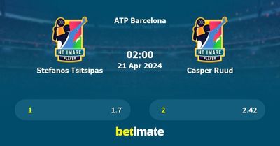 Stefanos Tsitsipas vs Casper Ruud Prediction, Tennis Odds & Betting Tips 21/04/2024