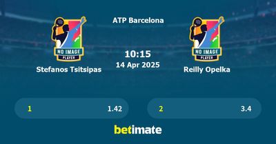 Stefanos Tsitsipas vs Reilly Opelka Prediction, Tennis Odds & Betting Tips 14/04/2025