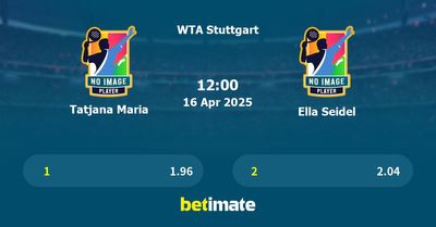 Tatjana Maria vs Ella Seidel Prediction, Tennis Odds & Betting Tips 16/04/2025
