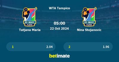Tatjana Maria vs Nina Stojanovic Prediction, Tennis Odds & Betting Tips 22/10/2024