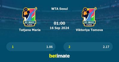 Tatjana Maria vs Viktoriya Tomova Prediction, Tennis Odds & Betting Tips 16/09/2024
