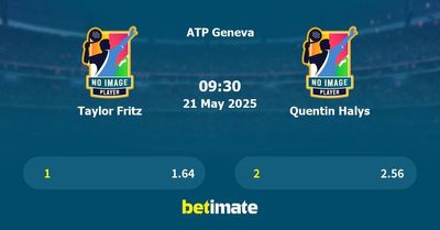 Taylor Fritz vs Quentin Halys Prediction, Tennis Odds & Betting Tips 21/05/2025