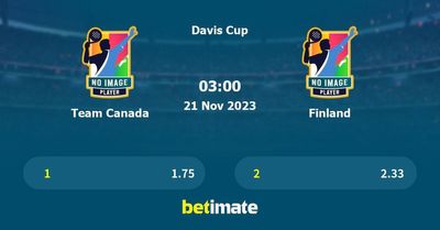 Team Canada vs Finland Prediction, Tennis Odds & Betting Tips 21/11/2023