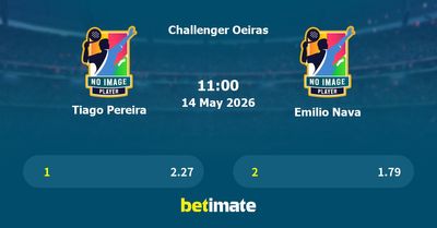 Tiago Pereira vs Emilio Nava Prediction, Tennis Odds & Betting Tips 14/05/2026