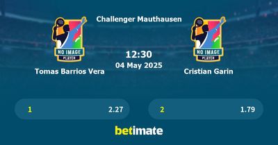 Tomas Barrios Vera vs Cristian Garin Prediction, Tennis Odds & Betting Tips 04/05/2025