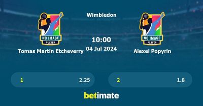 Tomas Martin Etcheverry vs Alexei Popyrin Prediction, Tennis Odds & Betting Tips 04/07/2024