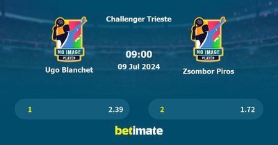 Ugo Blanchet vs Zsombor Piros Prediction, Tennis Odds & Betting Tips 09/07/2024