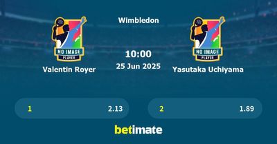 Valentin Royer vs Yasutaka Uchiyama Prediction, Tennis Odds & Betting Tips 25/06/2025