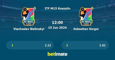 Viacheslav Bielinskyi vs Sebastian Sorger Prediction, Tennis Odds & Betting Tips 15/06/2024