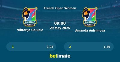Viktorija Golubic vs Amanda Anisimova Prediction, Tennis Odds & Betting Tips 29/05/2025