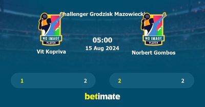 Vit Kopriva vs Norbert Gombos Prediction, Tennis Odds & Betting Tips 15/08/2024