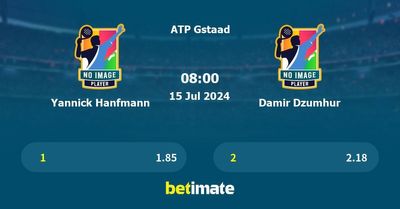 Yannick Hanfmann vs Damir Dzumhur Prediction, Tennis Odds & Betting Tips 15/07/2024