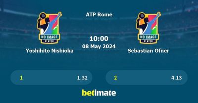 Yoshihito Nishioka vs Sebastian Ofner Prediction, Tennis Odds & Betting Tips 08/05/2024