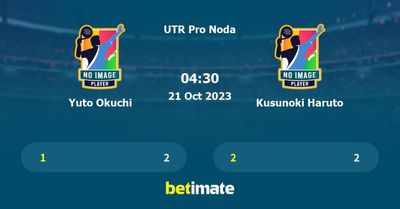 Yuto Okuchi vs Kusunoki Haruto Prediction, Tennis Odds & Betting Tips 21/10/2023