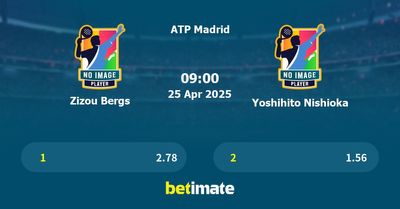 Zizou Bergs vs Yoshihito Nishioka Prediction, Tennis Odds & Betting Tips 25/04/2025