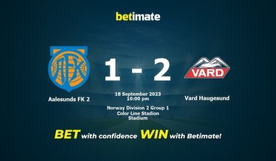 การทำนาย Aalesunds FK 2 กับ Vard Haugesund อัตราต่อรองและเคล็ดลับการเดิมพัน 18/9/2023