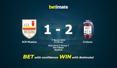 การทำนาย ACR Messina กับ Crotone อัตราต่อรองและเคล็ดลับการเดิมพัน 03/06/2024