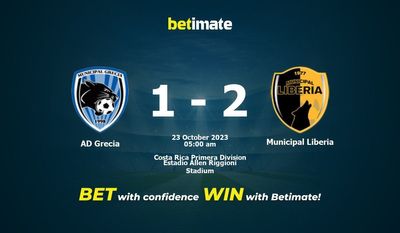 การทำนาย AD Grecia กับ Municipal Liberia อัตราต่อรองและเคล็ดลับการเดิมพัน 22/10/2023
