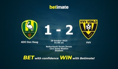 การทำนาย ADO Den Haag กับ VVV อัตราต่อรองและเคล็ดลับการเดิมพัน 27/10/2023