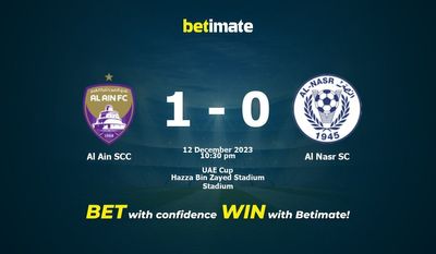 การทำนาย Al Ain SCC กับ Al Nasr SC ราคาต่อรอง & เคล็ดลับการเดิมพัน 12/12/2023