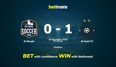 การทำนายผล Al Shaaib vs Al-Sadd FC ราคาต่อรอง & เคล็ดลับการเดิมพัน 12/19/2023