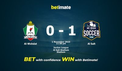 การทำนาย Al Salt vs Al-Wehdat อัตราต่อรองและเคล็ดลับการเดิมพัน 11/01/2023