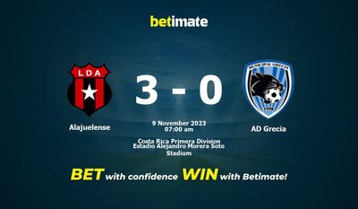 การทำนายของ Alajuelense กับ AD Grecia อัตราต่อรองและเคล็ดลับการเดิมพัน 11/09/2023