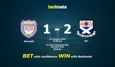 การทำนายของ Arbroath กับ Ayr อัตราต่อรองและเคล็ดลับการเดิมพัน 13/01/2024
