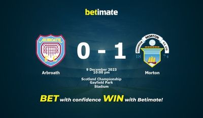 การทำนายของ Arbroath กับ Morton อัตราต่อรองและเคล็ดลับการเดิมพัน 12/09/2023
