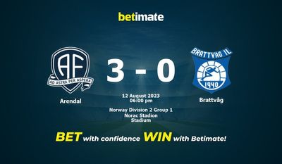 การทำนาย Arendal vs Brattvåg อัตราต่อรองและเคล็ดลับการเดิมพัน 08/12/2023