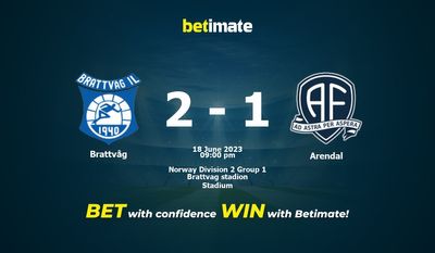 การทำนาย Brattvåg vs Arendal ราคาต่อรองและเคล็ดลับการเดิมพัน 18/06/2023