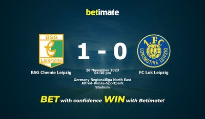 การทำนาย BSG Chemie Leipzig กับ FC Lok Leipzig อัตราต่อรองและเคล็ดลับการเดิมพัน 26/11/2023