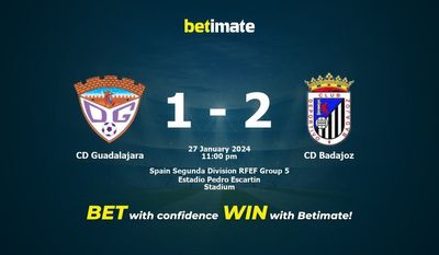 การทำนาย CD Guadalajara กับ CD Badajoz อัตราต่อรองและเคล็ดลับการเดิมพัน 27/01/2024