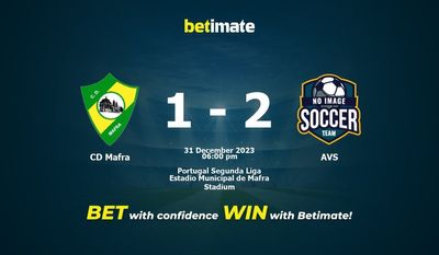 การทำนาย CD Mafra กับ AVS อัตราต่อรองและเคล็ดลับการเดิมพัน 31/12/2023