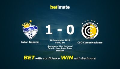 การทำนาย Coban Imperial กับ CSD Comunicaciones อัตราต่อรองและเคล็ดลับการเดิมพัน 17/09/2023