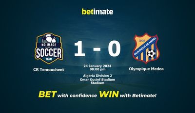 การทำนาย CR Temouchent กับ Olympique Medea อัตราต่อรองและเคล็ดลับการเดิมพัน 24/01/2024