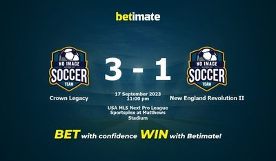 Crown Legacy vs New England Revolution II การทำนายราคาต่อรองและเคล็ดลับการเดิมพัน 17/9/2023