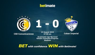 CSD Comunicaciones vs Coban Imperial Prediction ราคาต่อรอง & เคล็ดลับการเดิมพัน 08/14/2023