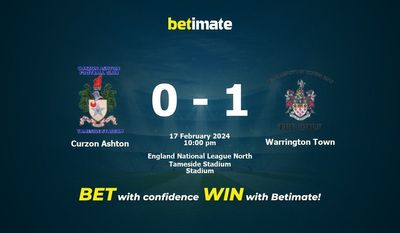 การทำนาย Curzon Ashton กับ Warrington Town อัตราต่อรองและเคล็ดลับการเดิมพัน 17/02/2024