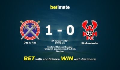 การทำนาย Dag & Red vs Kidderminster อัตราต่อรองและเคล็ดลับการเดิมพัน 27/01/2024