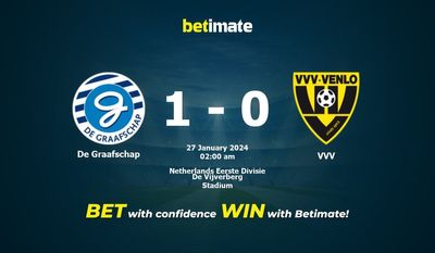 การทำนาย De Graafschap กับ VVV อัตราต่อรองและเคล็ดลับการเดิมพัน 26/01/2024