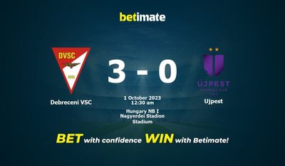 การทำนาย Debreceni VSC กับ Ujpest อัตราต่อรองและเคล็ดลับการเดิมพัน 30/09/2023