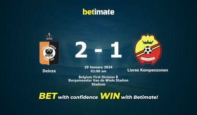 การทำนาย Deinze vs Lierse Kempenzonen อัตราต่อรองและเคล็ดลับการเดิมพัน 19/01/2024