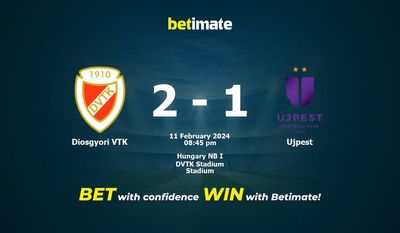 การทำนาย Diosgyori VTK กับ Ujpest อัตราต่อรองและเคล็ดลับการเดิมพัน 11/02/2024