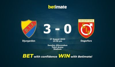 การทำนาย Djurgarden vs Degerfors อัตราต่อรองและเคล็ดลับการเดิมพัน 27/08/2023