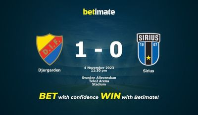 การทำนาย Djurgarden กับ Sirius อัตราต่อรองและเคล็ดลับการเดิมพัน 11/04/2023