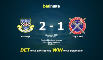 การทำนาย Eastleigh vs Dag & Red อัตราต่อรองและเคล็ดลับการเดิมพัน 01/01/2024